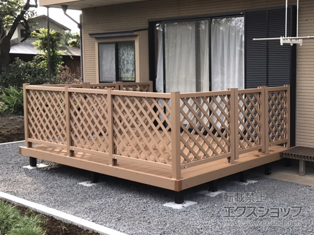 埼玉県所沢市ののウッドデッキ リウッドデッキ 200 施工例