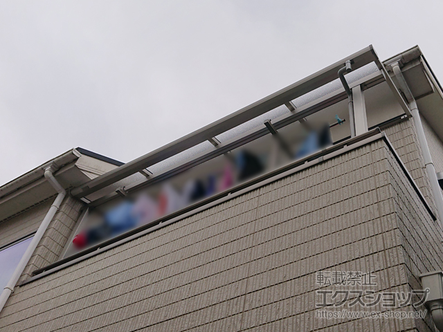 京都府福知山市ののバルコニー・ベランダ屋根 ソラリア F型 屋根タイプ 単体 積雪〜20cm対応 施工例