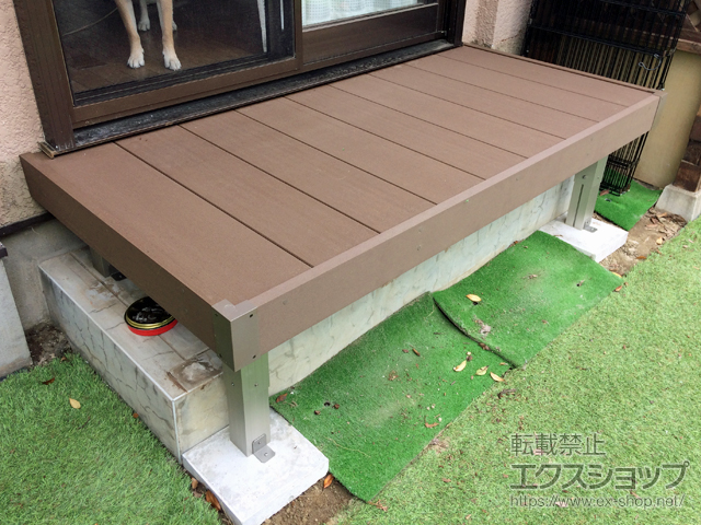 千葉県大網白里市ののウッドデッキ リウッドデッキ 200 施工例