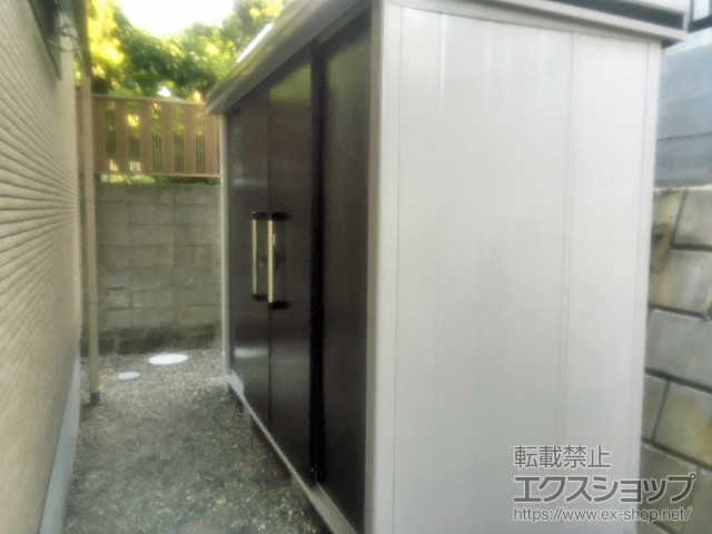 大分県大分市のの物置・屋外倉庫 エルモ 一般型 2920×1170×2121（LMD-2911） LMD-2911-SM 施工例