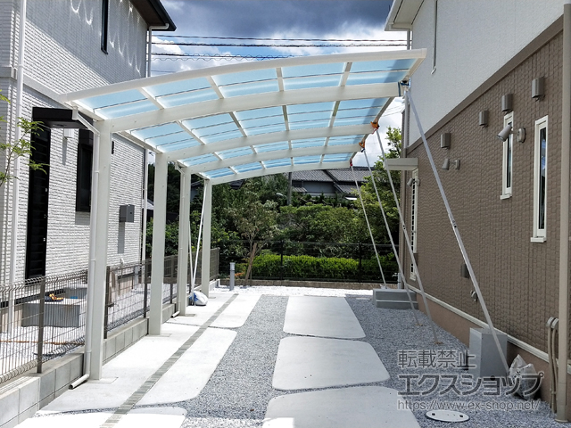 福岡県福津市ののカーポート レイナポートグラン 縦連棟　積雪〜20cm対応 施工例