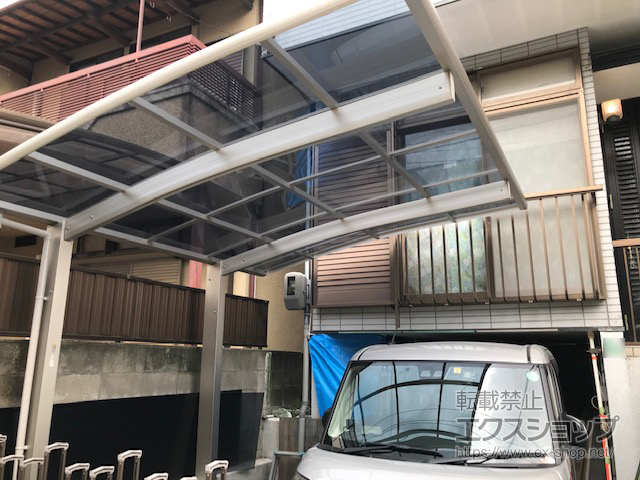 兵庫県川西市ののカーポート プレシオスポート 積雪〜20cm対応 施工例