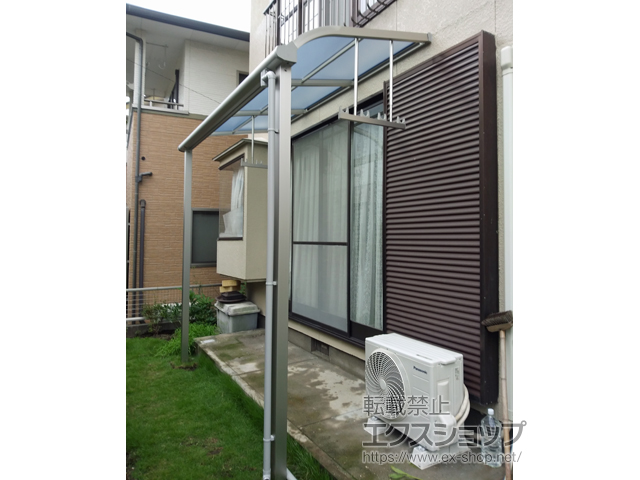 熊本県熊本市ののテラス屋根 ソラリア R型 テラスタイプ 単体 積雪〜20cm対応 施工例