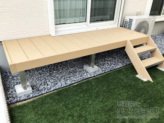 静岡県浜松市のYKKAPのウッドデッキ リウッドデッキ 200 施工例