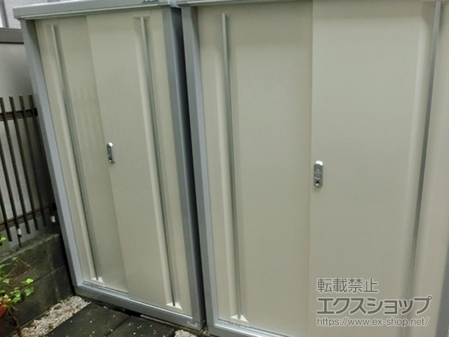 東京都品川区のの物置・屋外倉庫 シンプリー 一般型 900×615×1603（MJX-096D） MJX-096D-FW 施工例