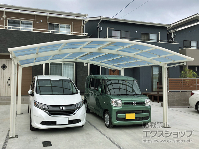 大分県佐伯市ののカーポート レイナツインポートグラン　積雪〜20cm対応 施工例