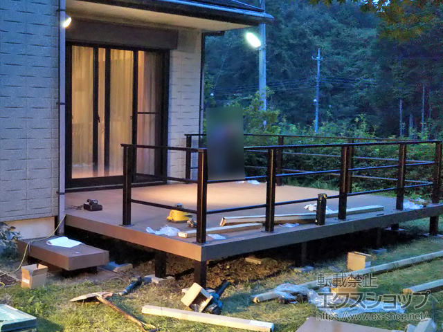 栃木県鹿沼市ののウッドデッキ リウッドデッキ 200 施工例