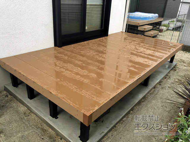 福岡県春日市ののウッドデッキ マージウッドデッキ 施工例