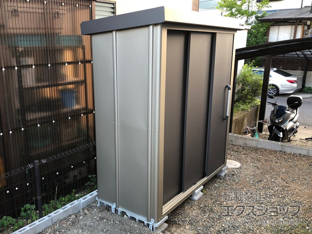 大分県大分市のの物置・屋外倉庫 エスケーエイト SK8-50 一般型 1800×800×1940 SK8-50-GK 施工例