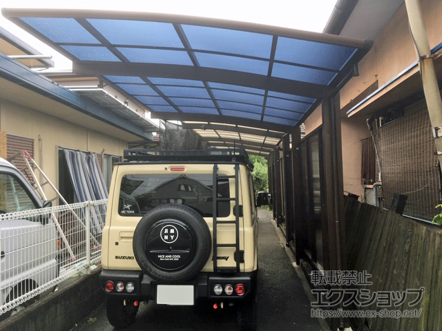 愛媛県松山市ののカーポート プレシオスポート 積雪〜20cm対応 施工例