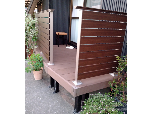 高知県南国市ののウッドデッキ リウッドデッキ 200 施工例