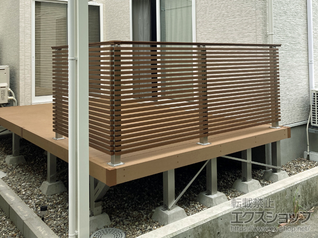 石川県金沢市ののウッドデッキ リウッドデッキ 200 施工例
