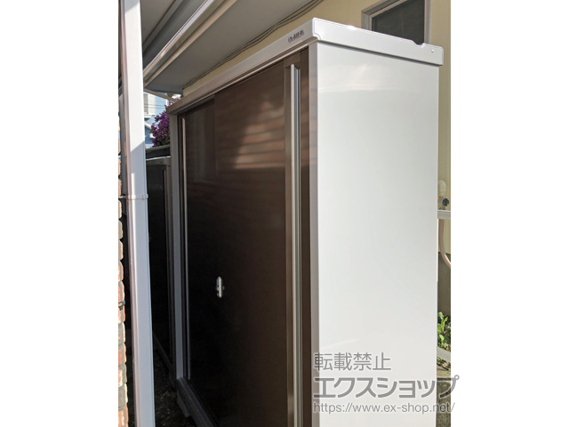 神奈川県横須賀市のの物置・屋外倉庫 シンプリー 一般型 1740×515×1903（MJX-175E-P） MJX-175E-P-TB 施工例