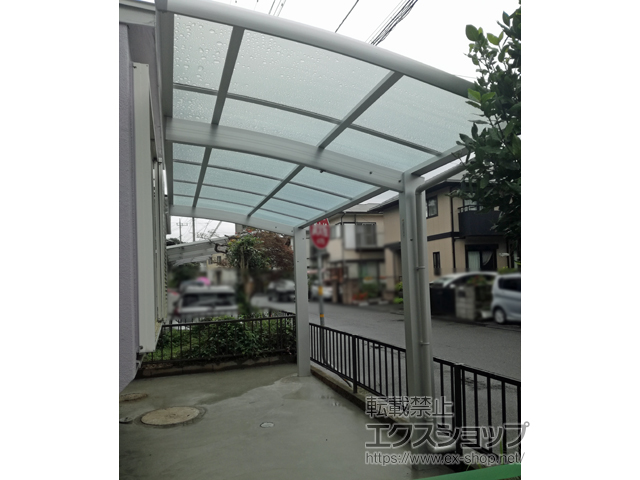 茨城県牛久市ののサイクルポート・駐輪場 レイナポートグランミニ 積雪〜20cm対応 施工例