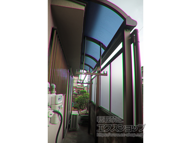 奈良県磯城郡田原本町ののテラス屋根 プレシオステラスII R型 テラスタイプ 単体 積雪〜20cm対応 施工例