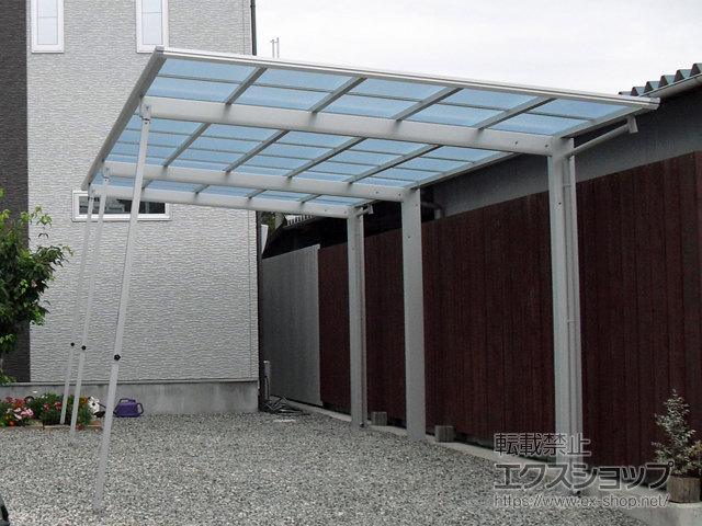 兵庫県たつの市ののカーポート エフルージュグラン 延長　積雪〜20cm対応 施工例