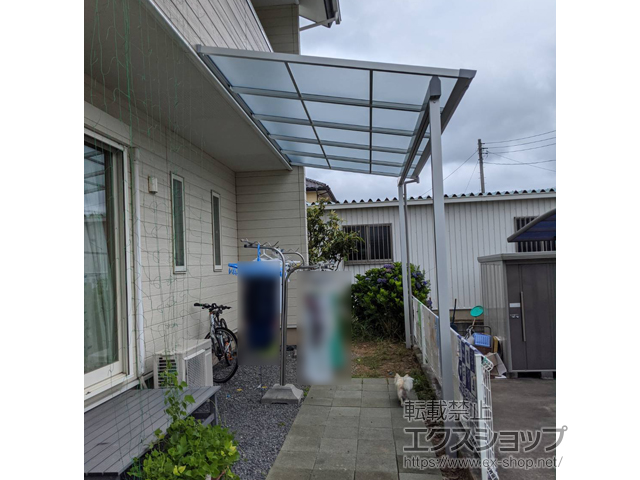 茨城県稲敷郡美浦村ののテラス屋根 ソラリア F型 テラスタイプ 単体 積雪〜20cm対応 施工例