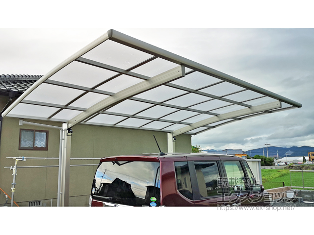 福岡県朝倉市ののカーポート プレシオスポート 積雪〜20cm対応 施工例