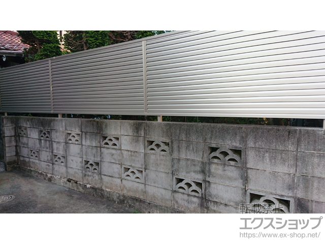 東京都国分寺市ののフェンス・柵 ミエーネフェンス 目隠しルーバータイプ　自由柱施工 施工例
