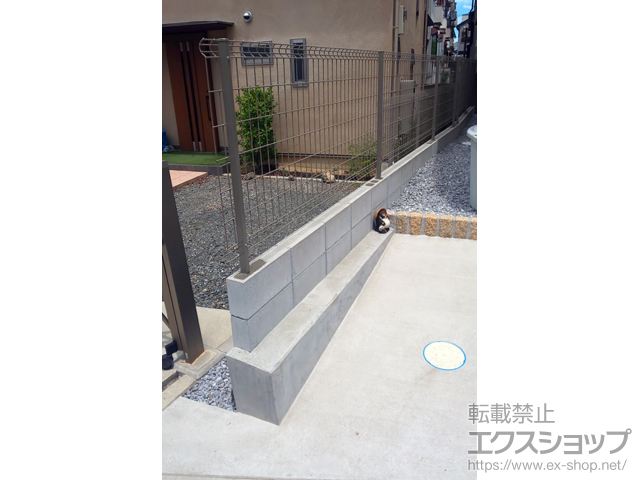大阪府東大阪市ののフェンス・柵 ハイグリッドフェンスUF8型　フリーポールタイプ 施工例