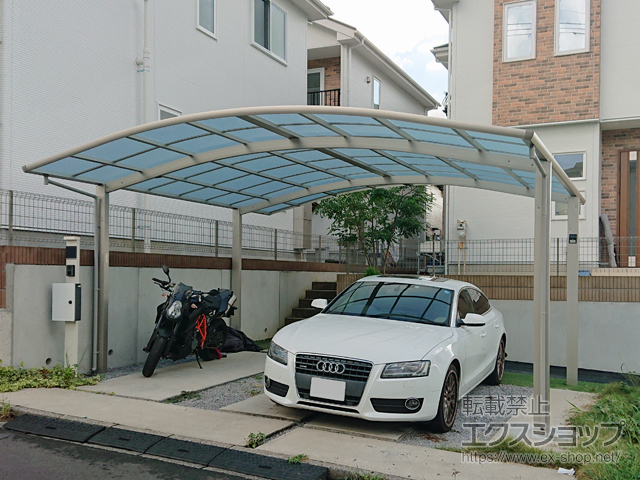 栃木県宇都宮市ののカーポート レイナツインポートグラン　積雪〜20cm対応 施工例
