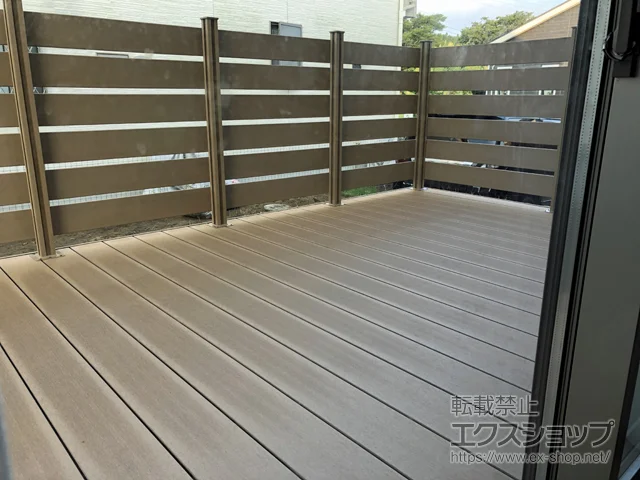 千葉県君津市のLIXIL リクシル(TOEX)のウッドデッキ 樹ら楽ステージ 施工例