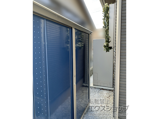 福岡県福津市のの物置・屋外倉庫 グランプレステージジャンプ 1879×650×1900（GP-196A-F） GP-196A-F-DB 施工例