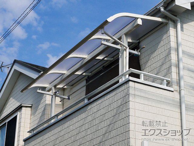 東京都西東京市ののバルコニー・ベランダ屋根 ソラリア R型 屋根タイプ 単体 積雪〜20cm対応 施工例