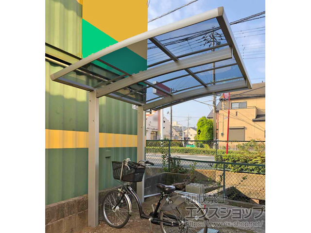 埼玉県越谷市ののサイクルポート・駐輪場 レイナポートグランミニ 積雪〜20cm対応 施工例