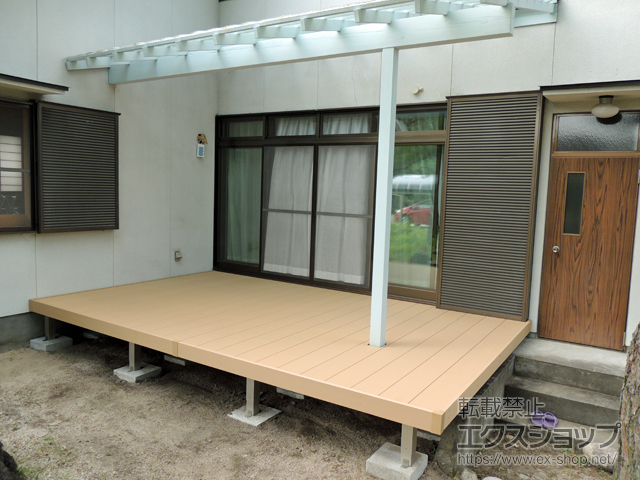 長野県安曇野市ののウッドデッキ リウッドデッキ 200 施工例