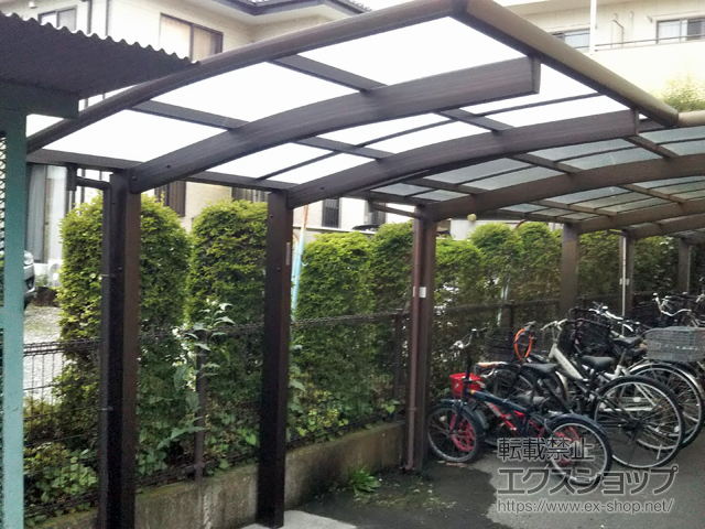 栃木県佐野市ののサイクルポート・駐輪場 プレシオスポート ミニ 積雪〜20cm対応 施工例
