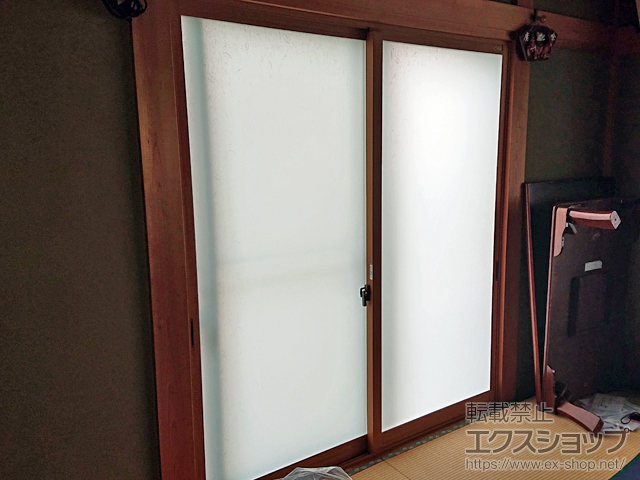 茨城県筑西市のの二重窓（内窓） インプラス ダストバリア仕様 引違い窓 2枚建 施工例