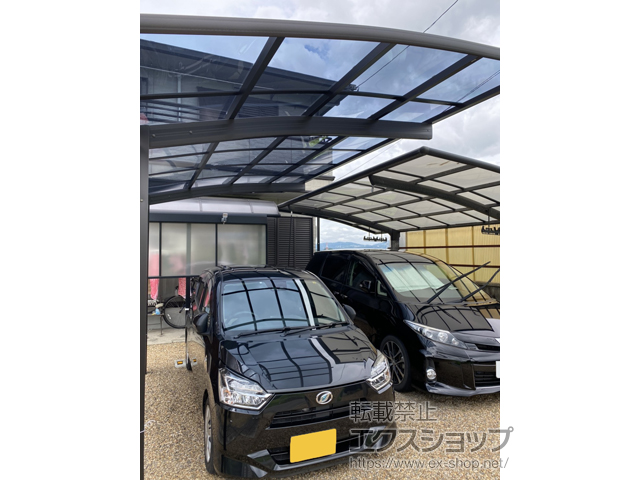 京都府京田辺市ののカーポート プレシオスポート 積雪〜20cm対応 施工例