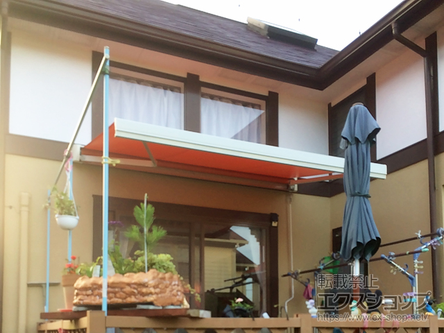 千葉県勝浦市のLIXIL リクシル（トステム）のオーニング・日よけ 彩風 あやかぜ S型 手動式 施工例