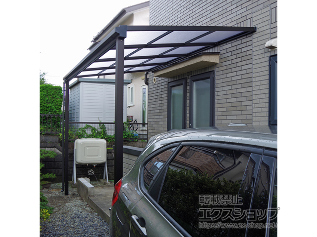 宮城県仙台市ののテラス屋根 ソラリア F型 テラスタイプ 単体 積雪〜20cm対応 施工例