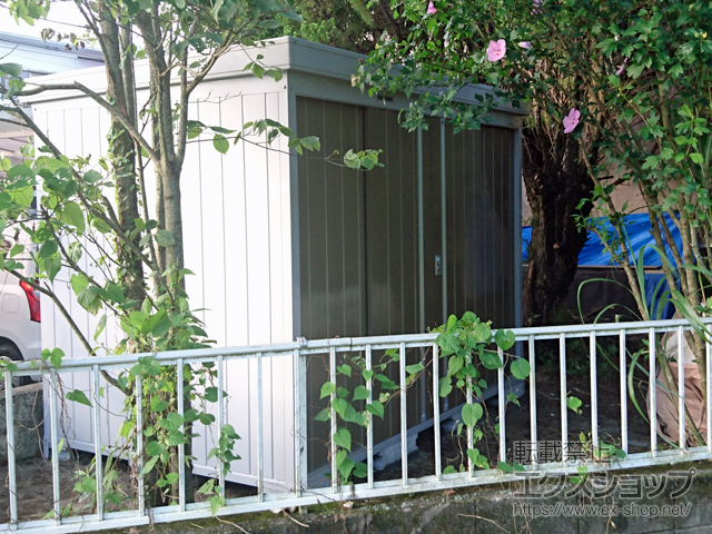 鹿児島県鹿児島市のの物置・屋外倉庫 ネクスタ 一般型 2630×1790×2020（NXN-50S） NXN-50S-MB 施工例