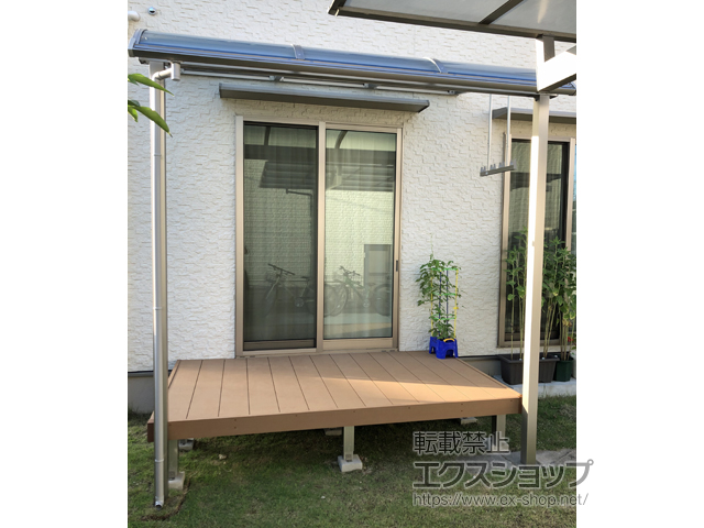 広島県広島市ののウッドデッキ リウッドデッキ 200 施工例