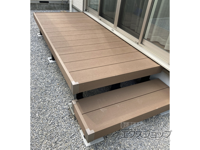 滋賀県東近江市ののウッドデッキ リウッドデッキ 200 施工例