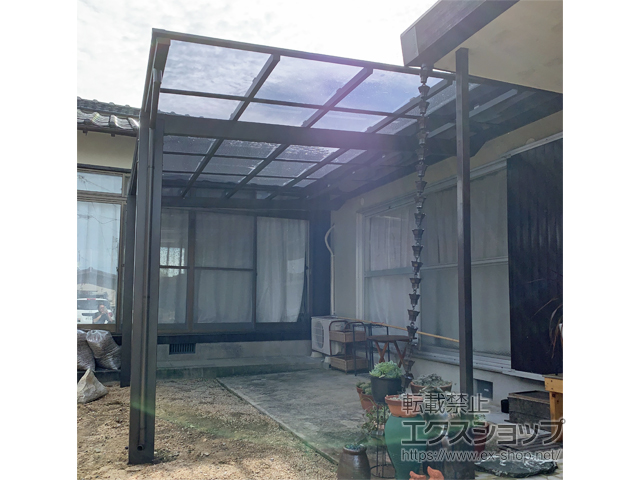 山口県山陽小野田市ののカーポート ソリッドポート 積雪〜20cm対応 施工例