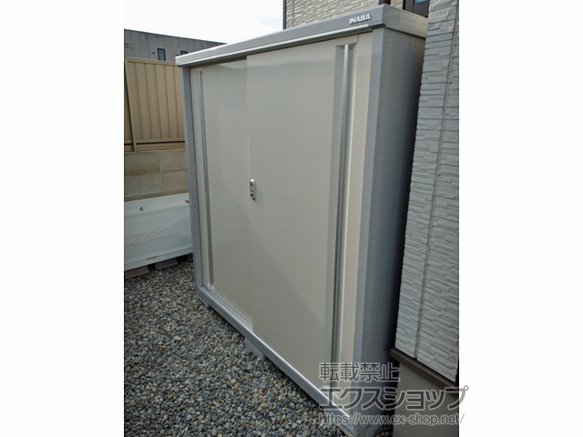 和歌山県和歌山市のの物置・屋外倉庫 シンプリー 一般型 1520×905×1603 MJX-159D-P-【FW】 施工例