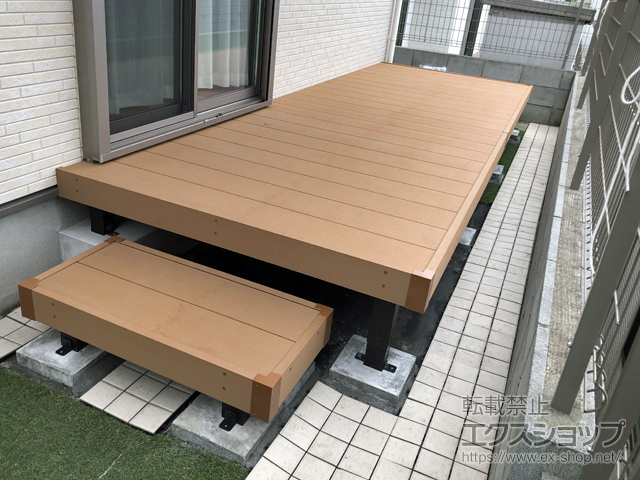 東京都稲城市ののウッドデッキ リウッドデッキ 200 施工例