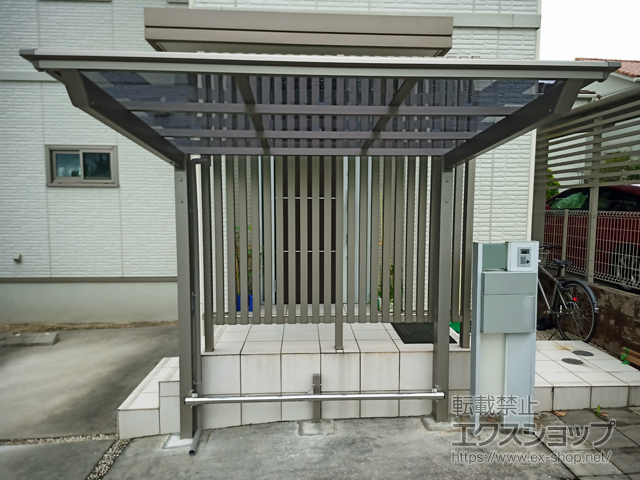 愛知県みよし市ののサイクルポート・駐輪場 ネスカFミニ (フラットスタイル) 積雪〜20cm対応 施工例