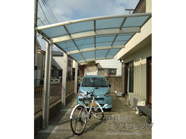 埼玉県川越市ののカーポート レイナポートグラン 延長　積雪〜20cm対応 施工例