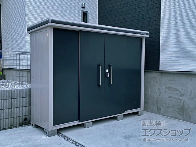 神奈川県横浜市のヨドコウの物置・収納・屋外倉庫 エルモ 積雪型 2920×820×2125（LMDS-2908） LMDS-2908-SM 施工例