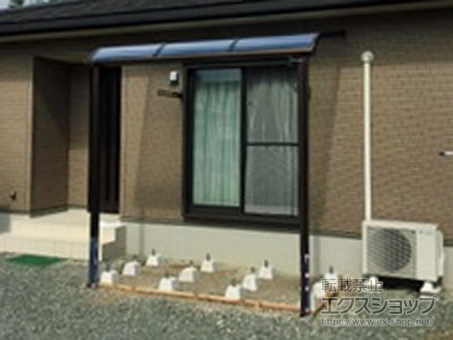 熊本県熊本市ののテラス屋根 ソラリア R型 テラスタイプ 単体 積雪〜20cm対応 施工例