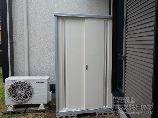 愛知県岡崎市のの物置・屋外倉庫 シンプリー 一般型 1100×905×1903（MJX-119E-P） MJX-119E-P-FW 施工例