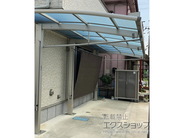 埼玉県さいたま市ののカーポート レイナポートREグラン 延長 前下がり 積雪〜20cm対応 施工例