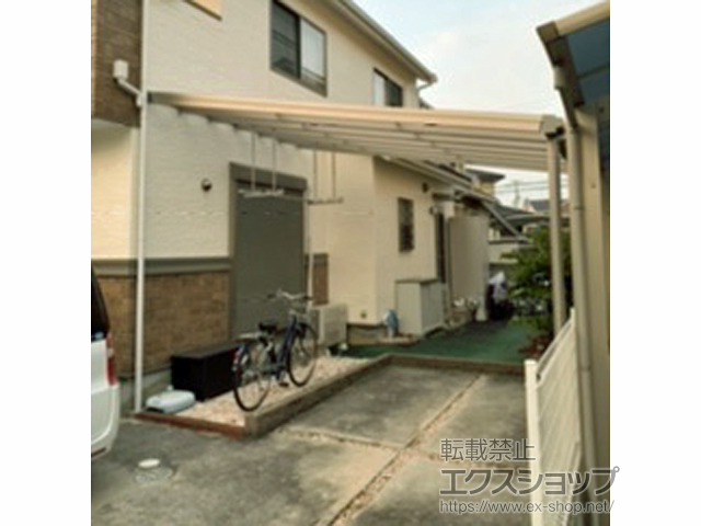 兵庫県加古川市ののテラス屋根 ソラリア F型 ビッグサイズ 単体 積雪〜20cm対応 施工例