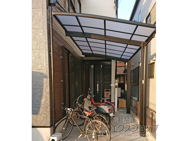 大阪府岸和田市ののカーポート ネスカR (ラウンドスタイル) 積雪〜20cm対応 施工例