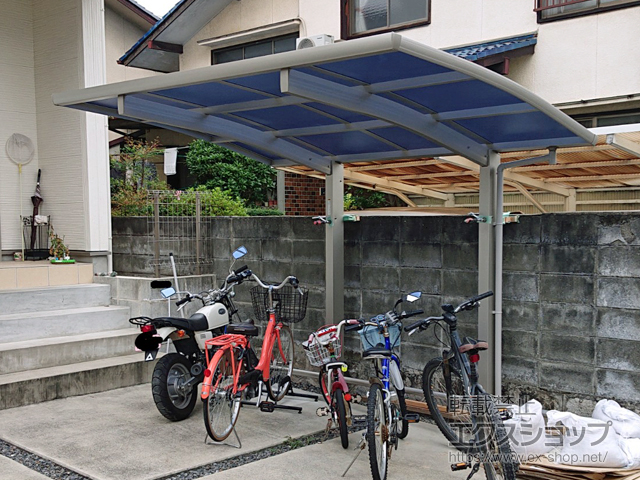 広島県廿日市市ののサイクルポート・駐輪場 プレシオスポート ミニ 積雪〜20cm対応 施工例